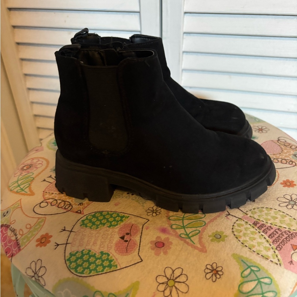 Black Suede Ankle Boots